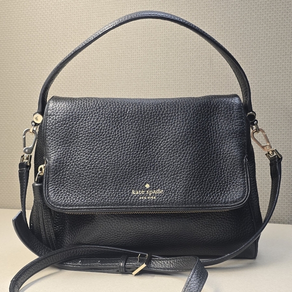 kate spade Handbags - Kate Spade Chester Street Miri Bag Crossbody Satchel Black Leather Handbag Purse